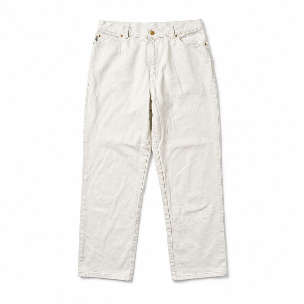 Lauren Jeans Co Ralph Lauren White Jeans Women’s Size 14 Stretch Denim